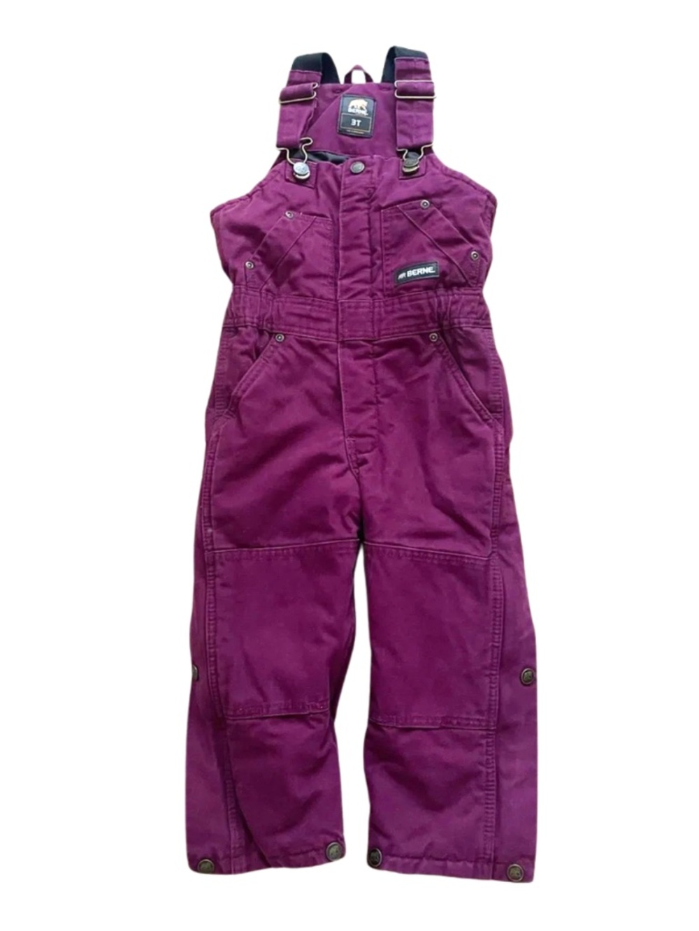 Berne kids 3T Dark Purple Jumpsuit Overalls #0255